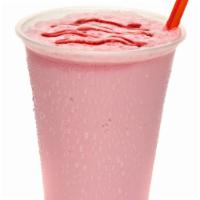 Strawberry Smoothie · Made with real fruit and lactose free yogurt 