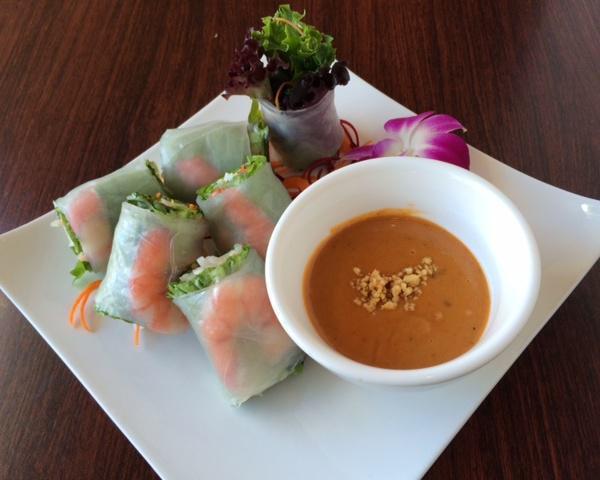 Fresh Spring Rolls · Prawns, bean sprouts, lettuce & mint wrapped in fresh rice paper served with peanut sauce.