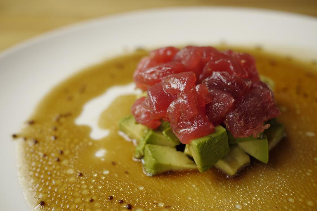 Tuna Tartare · Minced tuna and avocado with ponzu yuzu sauce.