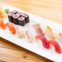 Sushi Entree · 10 pieces assorted sushi  & California roll