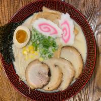 A. Umami Tonkotsu Ramen · Tonkotsu ramen is made of pork bones which have been boiled down until they dissolve into a ...