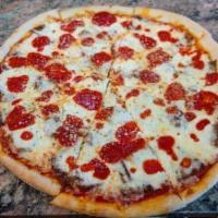 Plain Cheese Pizza · Classic cheese or create your own pizza. Add toppings for an additional charge.