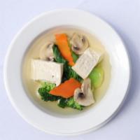 S2 Tofu and Vegetable Soup · Savory liquid dish made with a variety of vegetables. 