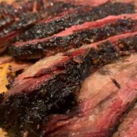 Brisket Smoked Meat Plate · 1/2 lb of Tender and juicy, smoked low and slow all-natural beef brisket.