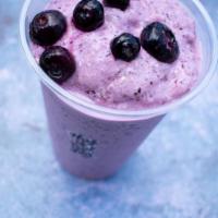 Blueberry Cobbler Smoothie · Was once a dessert, now blended into a smoothie for a great complement for your BBQ