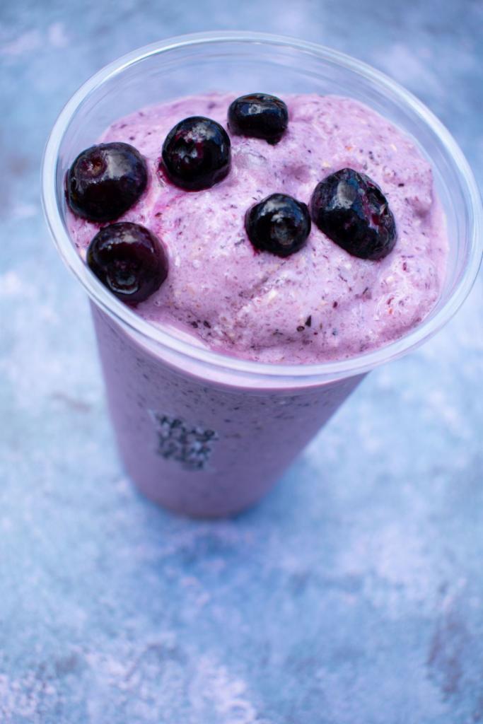 Blueberry Cobbler Smoothie · Was once a dessert, now blended into a smoothie for a great complement for your BBQ