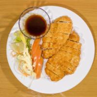 Chicken Katsu · Breaded deep-fried boneless chicken cutlet served with katsu sauce on the side.  Includes mi...