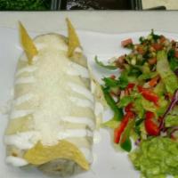 Carnitas Burrito · Fried pork burrito.