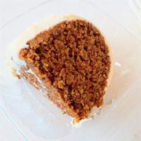 Supreme Vegan Carrot Cake · 100% Gluten-Free | 100% Soy-Free
Ingredients: Oat flour, carrots, raw sugar, olive oil, flax...