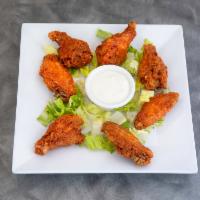 Wings · Big, meaty wings in your choice of mild, hot, BBQ or teriyaki sauce.