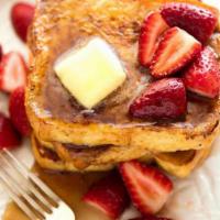 French Toast · 3 slices of grilled french toast.