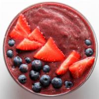 8. Go Acai Smoothie · Acai, strawberries, blueberries, banana with apple juice or orange juice.