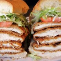 6. Chicken Cutlet · Cheese, lettuce and tomato.