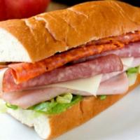 3. Midtown · Han, salami, provolone cheese with lettuce and tomato.