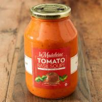 Tomato Basil Soupe Jar - Large (31 oz) · A 31 oz jar of our signature soupe – a hearty cream based vegetarian (not vegan) soupe made ...