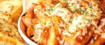 Pasta Arrabiata · Penne in spicy marinara and Alfredo sauce, Italian sausage, roasted chicken, fresh mushrooms...