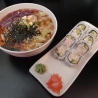 Udon Sushi Combo · Udon + 4 pcs sushi.