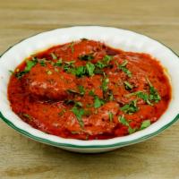 Chicken Tikka Masala · Boneless chicken pieces cooked in dry masala with fresh onions, fresh tomatoes, fresh ginger...