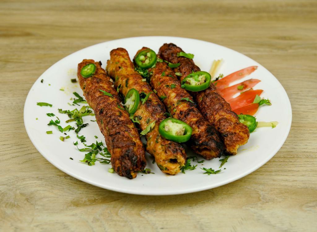 Chicken Sheesh Kabab Specialty · Minced chicken, marinated in tremendously delicious spices and herbs.