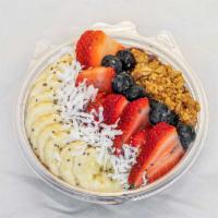 Classic Acai Bowl · Our famous bowl (Port Imperial favorite), with seasonal fresh fruit, almond milk, homemade g...