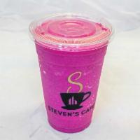 Dragon Pitaya · Organic Dragon Fruit, Pineapple, Banana, Organic Agave and Coconut Milk.