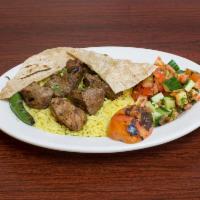 Large Lamb Shish Kebab · Special marinated cubes of baby grilled to delight on skewers.