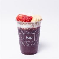 Tropical Acai Bowl · Organic Acai with gluten free & vegan granola, banana and strawberry.