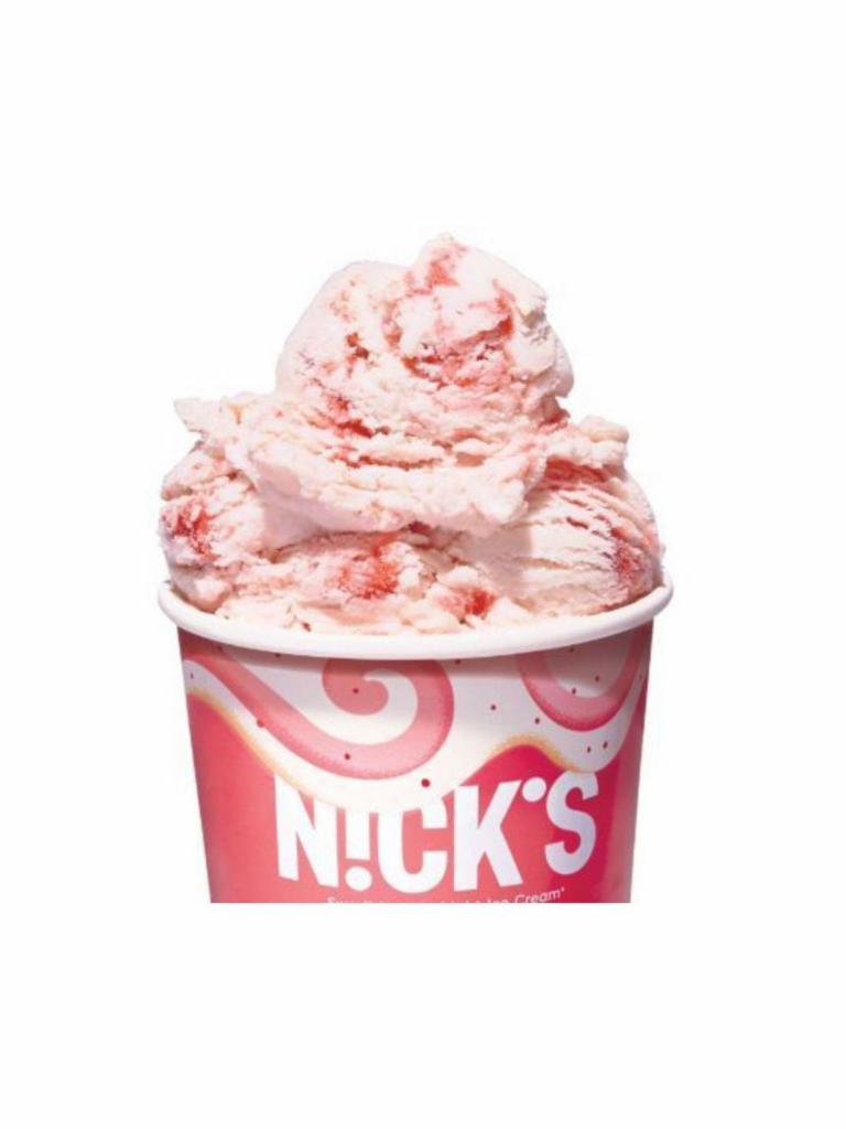 Nick's Strawbar Swirl Ice Cream (1 Pint) · 