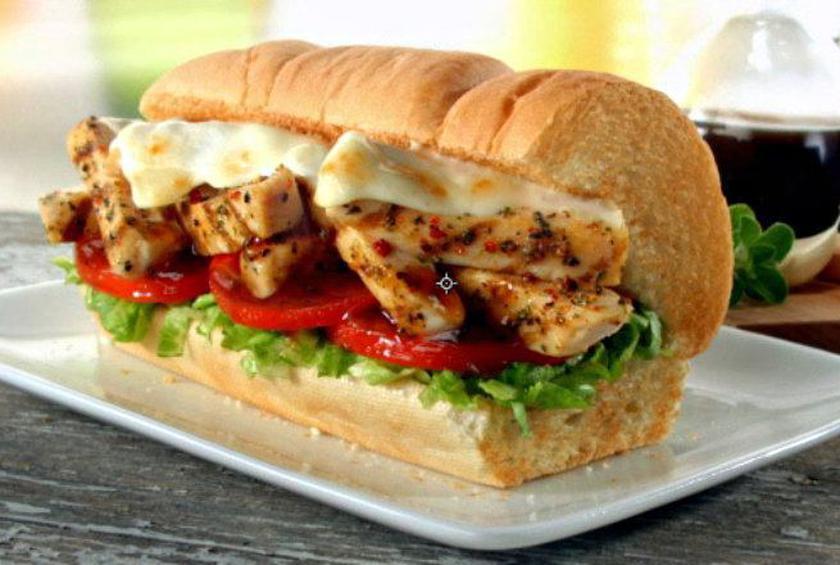 Grilled   Chicken  breast · Included  Swiss cheese cheese, lettuce, mayo and tomato.