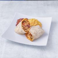 The Big Burrito · Overstuffed with your choice of chicken or beef and filled with rice, beans, shredded cheese...