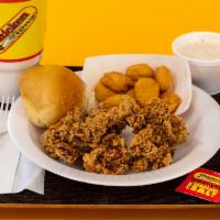 6 Livers Combo · Includes regular side, biscuit or roll, and 32oz drink.