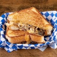 Melt · Texas toast, choice of protein, colby jack, grilled onions