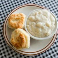Biscuits with Gravy  · 2 pieces.