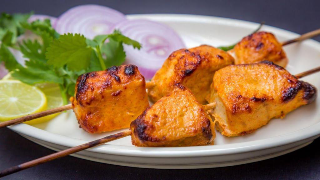 Cat Fish Tikka · Boneless catfish marinated in chefs special spices and grilled in tandoor on low flame.