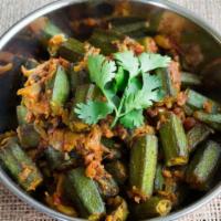 Bhindi Masala · Delicious okra cooked in an exotic blend of north Indian spices.
