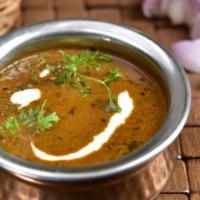 Chicken Daal · Lentils flavored with a traditional Punjabi style chicken.