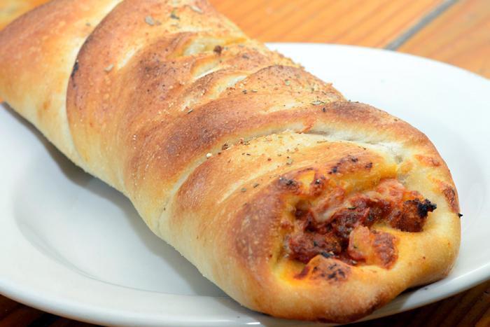 Chicken Roll · Sauce and mozzarella cheese.