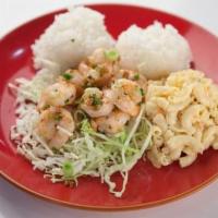 B3. Garlic Shrimp Regular · Shrimp sauteed with rich garlic, green onions, and pepper.