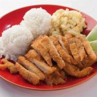 D2. Chicken Katsu Mini · Crispy breaded chicken fillet served with our famous katsu dipping sauce.