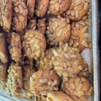 Pignoli Cookies · 1 lb. hand made classic pine nut cookies. Made with imported italian pignolis.