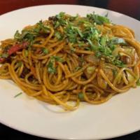Chicken Chow Mein( choose spicy level) · Noodles stir fried with your choice of chicken.