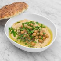 Hummus · freshly made with Tatbelah