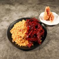 Boneless Spare Ribs Combo · Served with egg roll and pork fried rice.