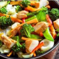Vegetable Delight · Mixed vegetables, stir-fried in light soy sauce.
