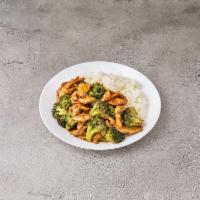 Chicken with Broccoli · Served with white rice. 