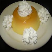 Flan · A wonderful rich and creamy custard with a delicious caramelized topping and whipped cream.