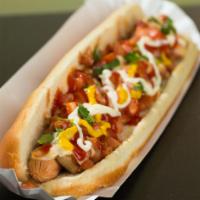 Foot Long Juarez Style Hot Dog · 