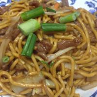 50. Beef Lo Mein · Soft noodles. 