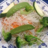 53. Vegetable Mei Fun · Thin rice noodles. 