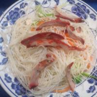 54. Roast Pork Mei Fun · Thin rice noodles. 